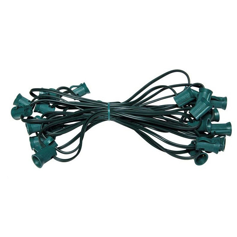 Hometown Holidays 19160 Hank Light Set, 125 V, 25-Lamp, C7 Lamp, Green Lamp (Pack of 24)
