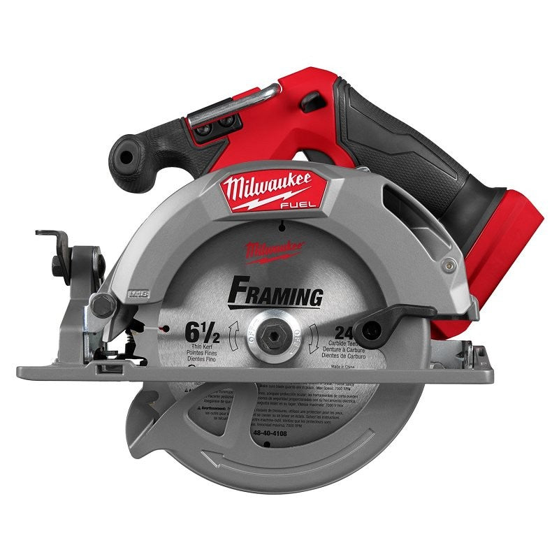 Milwaukee M18 FUEL 2833-20 Circular Saw, Tool Only, 18 V, 6-1/2 in Dia Blade, 2-1/4 in Cutting Capacity, 5/8 in Arbor