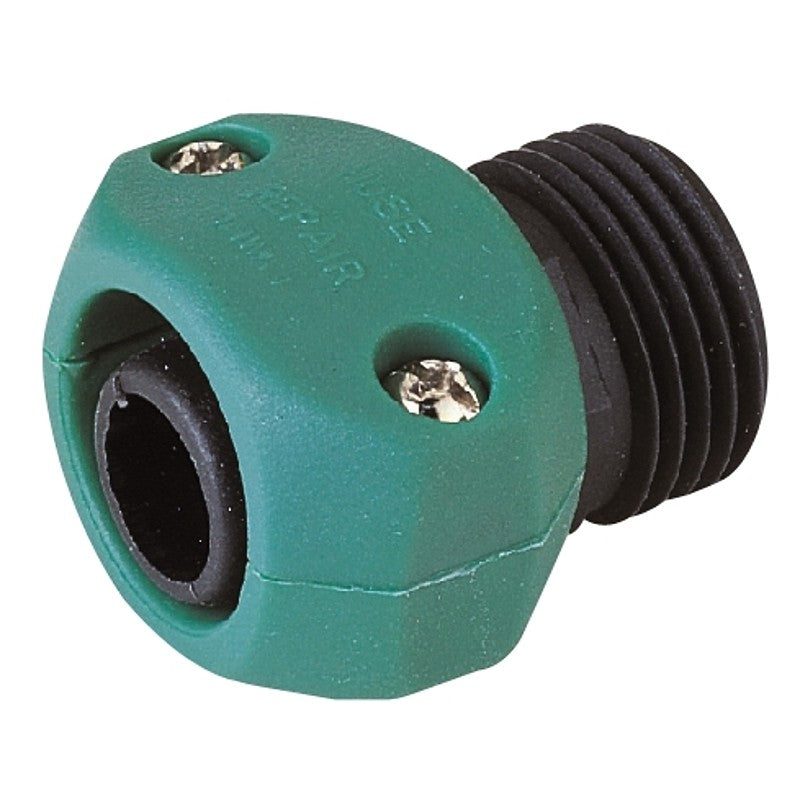 Landscapers Select GC5313L Hose Coupling, 5/8 to 3/4 in, Male, Plastic, Black/Green