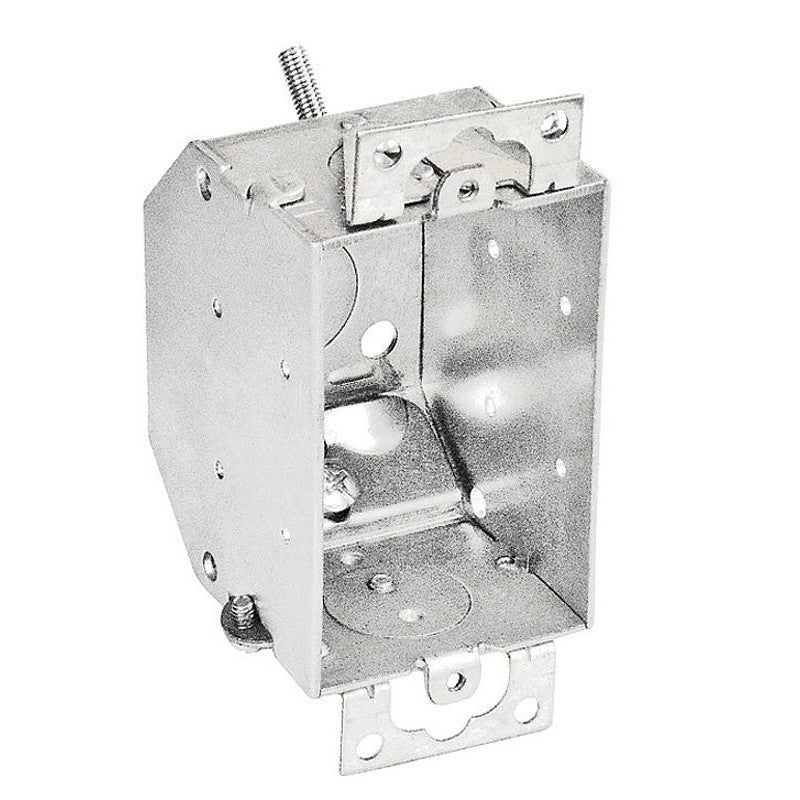 Southwire G601BVR-UPC Switch Box, 1-Gang, 5-Knockout, 1/2 in Knockout, Steel, Silver, Galvanized