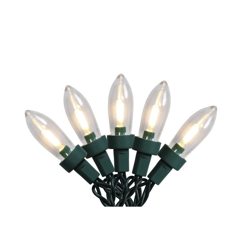 Hometown Holidays W11L2001 String Light, 120 V, 12.48 W, 50-Lamp, Transparent, Warm White, 33.66 ft L