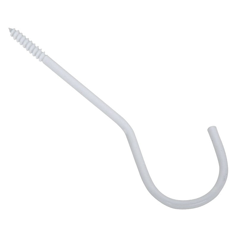 National Hardware V2666 Series N275-206 Ceiling Hook, 6 in L, Steel, White