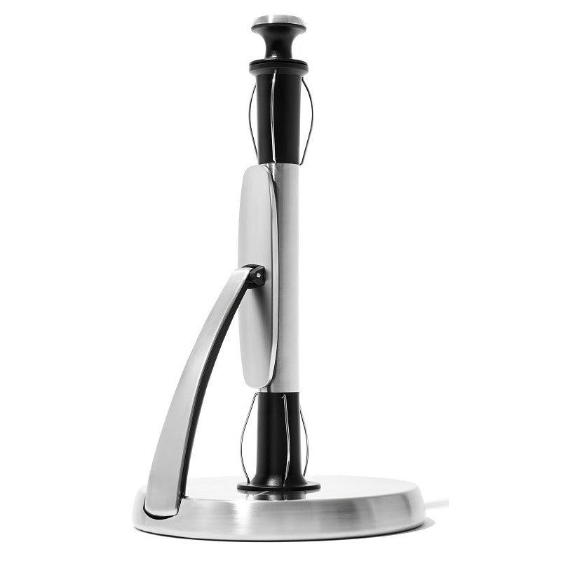Oxo 1066736 Paper Towel Holder, 6.85 in OAW, 12 in OAL, Stainless Steel