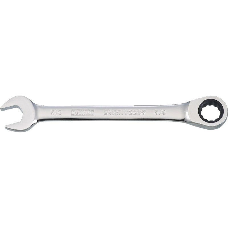 DEWALT DWMT72295OSP Combination Wrench, SAE, 5/8 in Head, 7-15/16 in L, Chrome, Comfort-Grip Handle