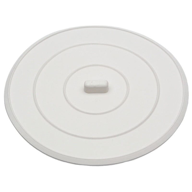 Danco 89042 Sink Stopper, Flat Suction, Rubber, White, For: Universal Bathroom and Kitchen Sink