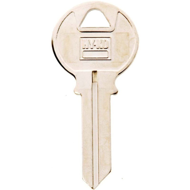 Hy-Ko 11010CL1 Key Blank, Brass, Nickel, For: Clinton Cabinet, House Locks and Padlocks (Pack of 10)
