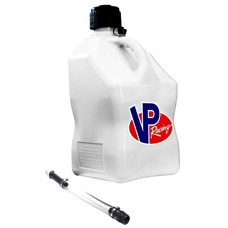 VP Racing 3520 Motorsport Container, 5 gal Capacity, Polyethylene, White