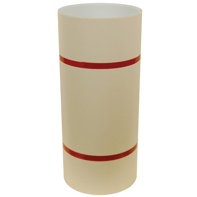 TRIM COIL 24INX50FT CRM/WHT AL