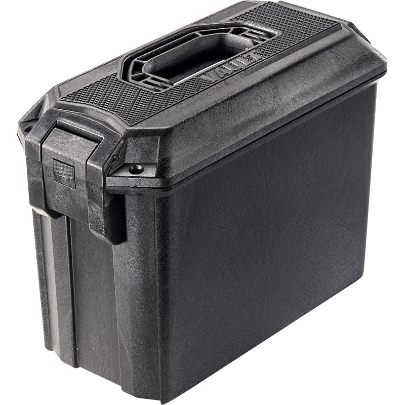 Pelican Vault Series VCV250-0010-BLK Ammo Case, 6.27 in L, 7.9 in W, 11.93 in H, ABS/Polyethylene, Black