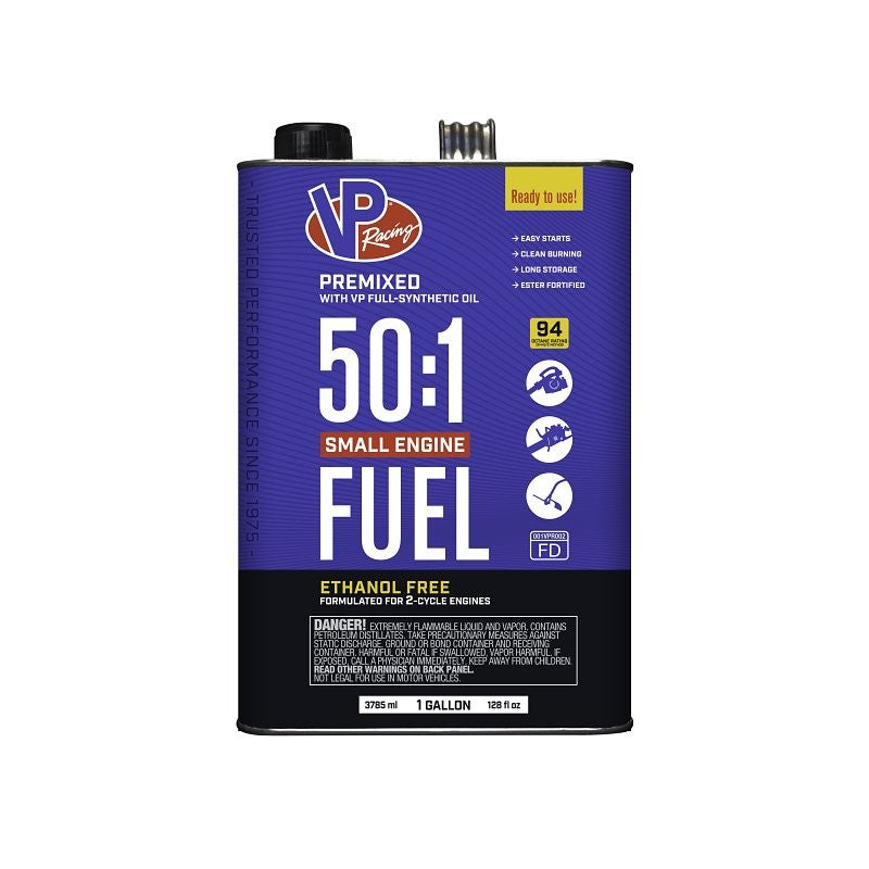 VP Racing 6231 50:1 Pre-Mixed Small Engine Fuel, Hydrocarbon, Blue, 128 oz (Pack of 4)