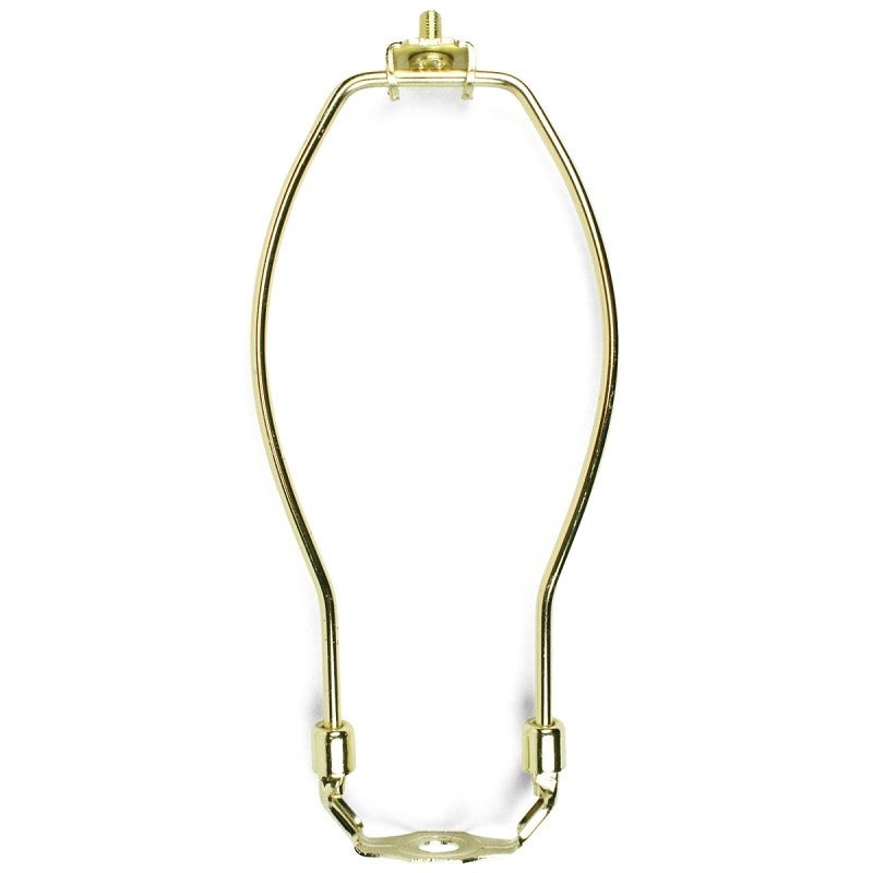 Jandorf 60121 Lamp Harp, 8 in L, Polished Brass Fixture
