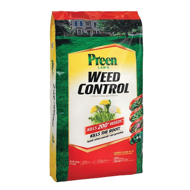 Preen 24-64145 Lawn Weed Control, Granular, 30 lb Bag