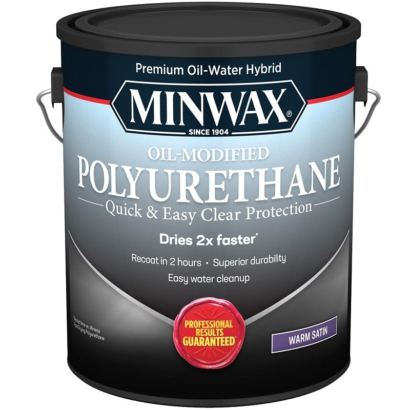 Minwax 710330000 Polyurethane, Liquid, Clear, 1 gal, Can (Pack of 2)