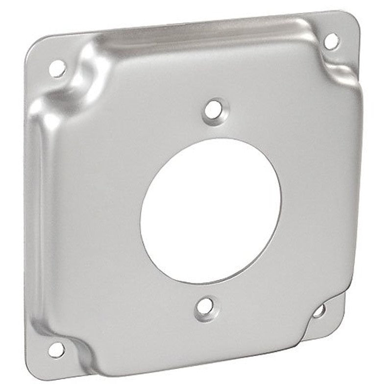 Southwire G1943-UPC Box Cover, 1/2 in L, 4 in W, Square, 1-Gang, Steel, Silver, Galvanized
