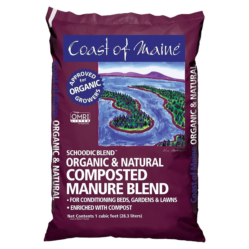Coast of Maine SB1 Cow Manure Compost, 1 cu-ft Bag