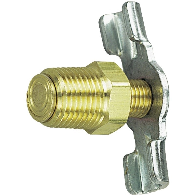 Tru-Flate 21-557GS Drain Cock, Specifications: 1/4 in NPT, Brass