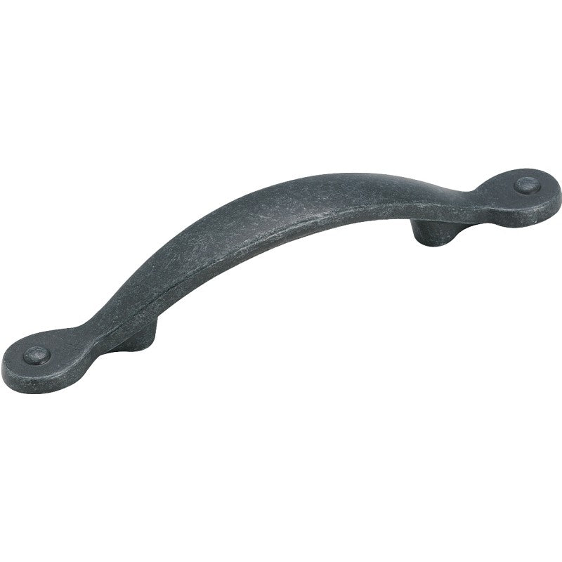 Amerock BP1590WID Cabinet Pull, 1 in Projection, Zinc, Wrought Iron Dark