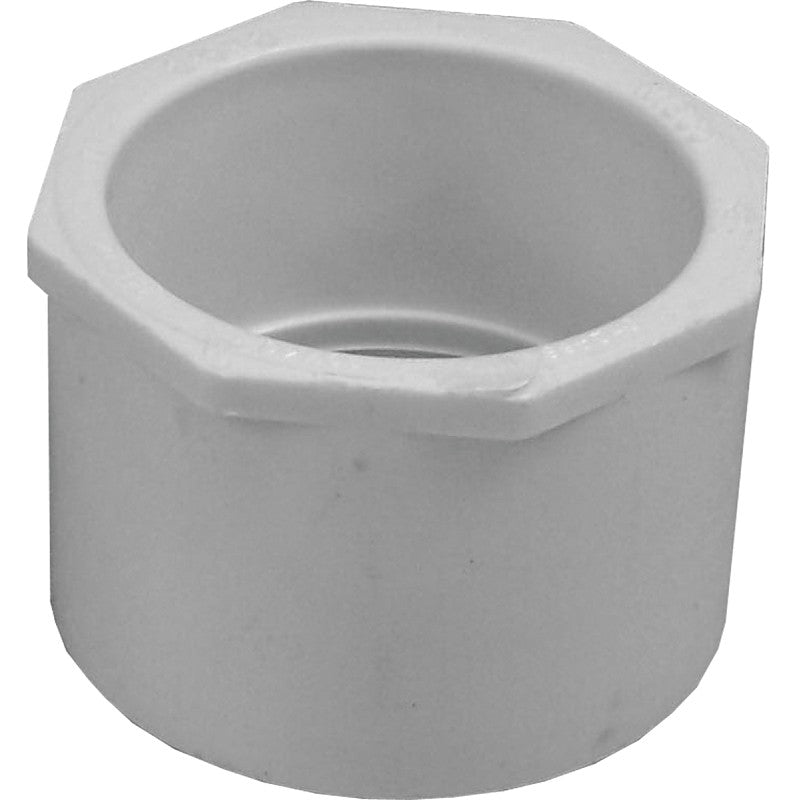 IPEX 035667 Reducer Bushing, 2-1/2 x 2 in, Spigot x Socket, PVC, White, SCH 40 Schedule