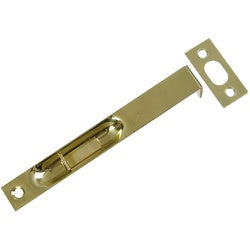 Square Corner Recessed Flush Bolt 6 Inch Polished Solid Brass (POS)