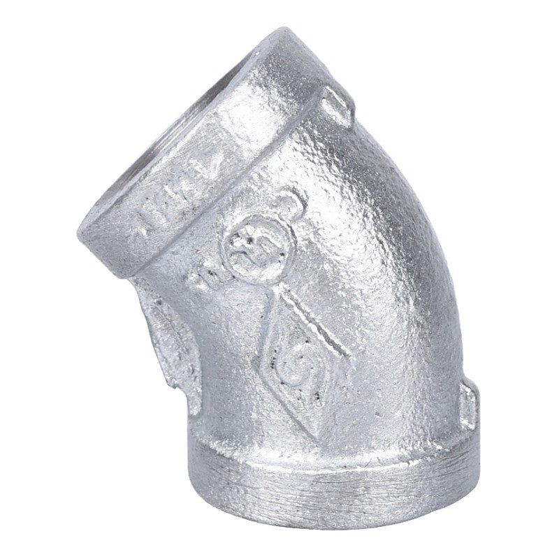 ProSource 4-1/2G Pipe Elbow, 1/2 in, Threaded, 45 deg Angle, SCH 40 Schedule, 300 psi Pressure