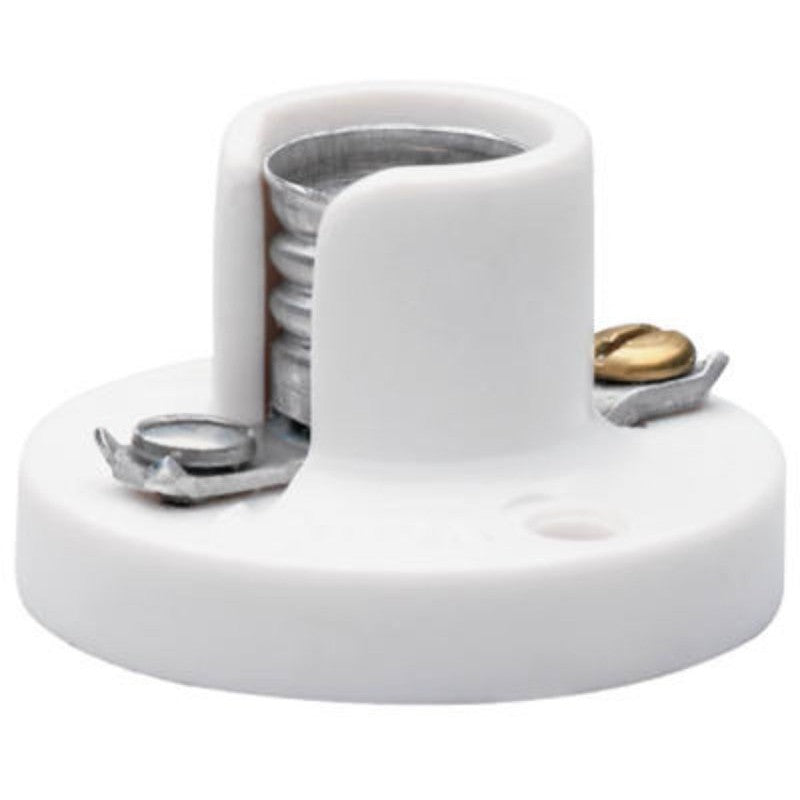 Legrand 10028 Lamp Holder, 125 V, 75 W, Plastic Housing Material, White