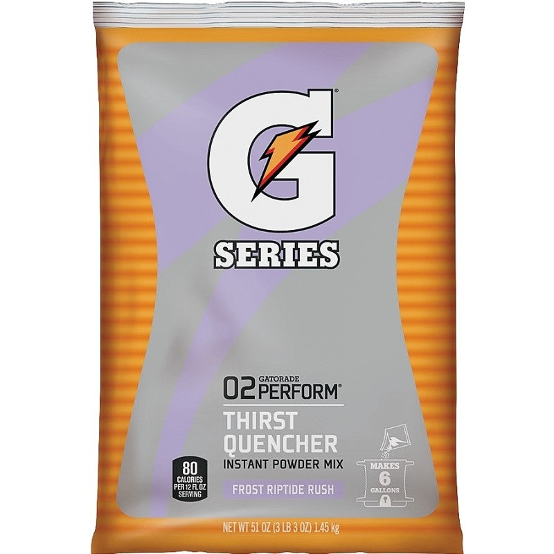 Gatorade 33672 Thirst Quencher Instant Powder Sports Drink Mix, Powder, Riptide Rush Flavor, 51 oz Pack