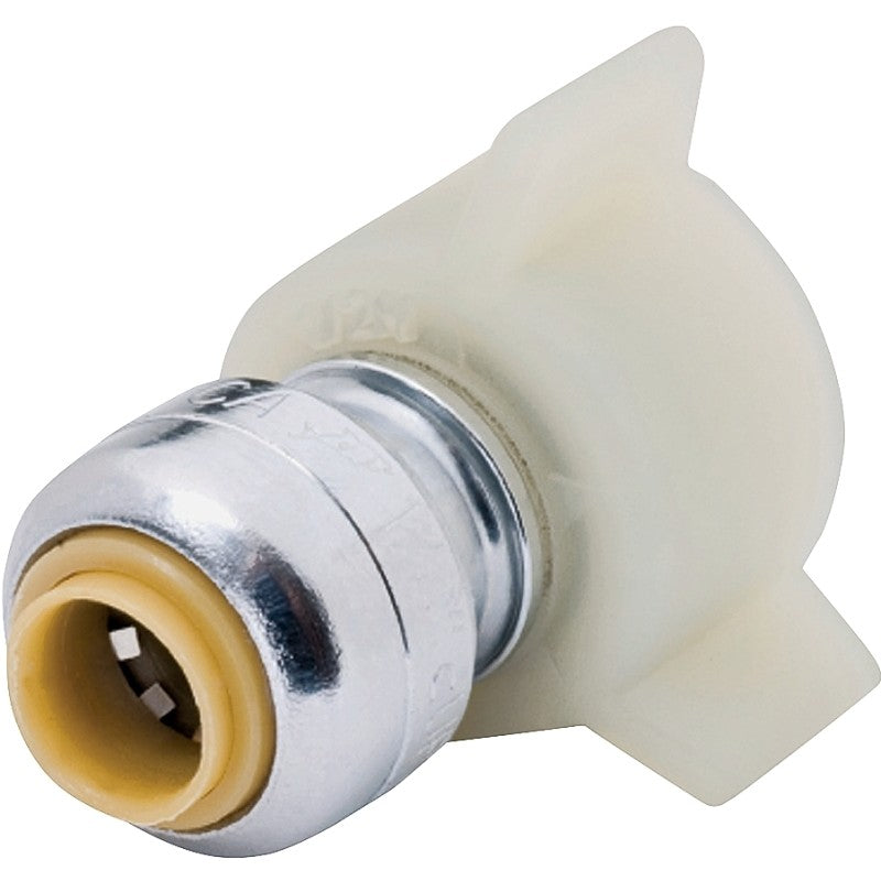 SharkBite U3531LFA Pipe Connector, 1/4 x 7/8 in, Threaded, Brass, 200 psi Pressure
