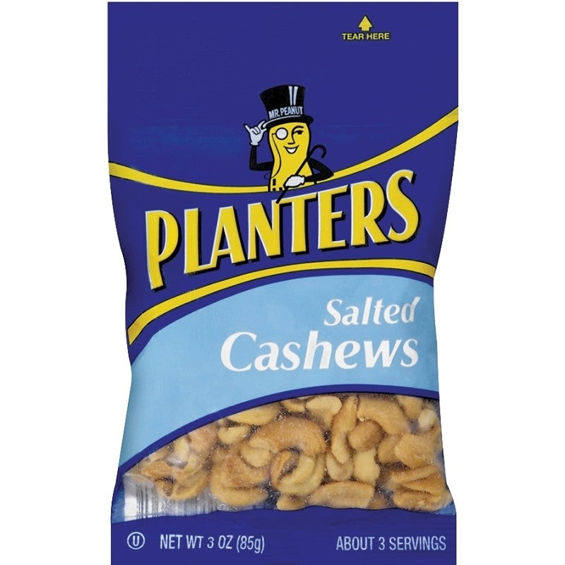 Planters 422465 Cashew, 3 oz, Bag (Pack of 12)