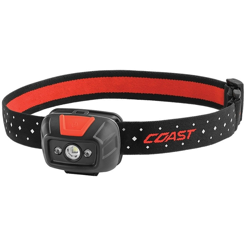 Coast FL19 Head Lamp, AAA Battery, Alkaline Battery, LED Lamp, 330 High, 45 Low Lumens