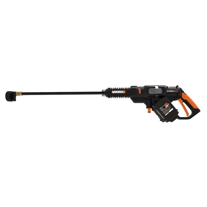 Worx Hydroshot WG644 Portable Power Cleaner, 2 A, 40 V, 290 to 450 psi Operating, 0.9 gpm, Multi-Spray Nozzle
