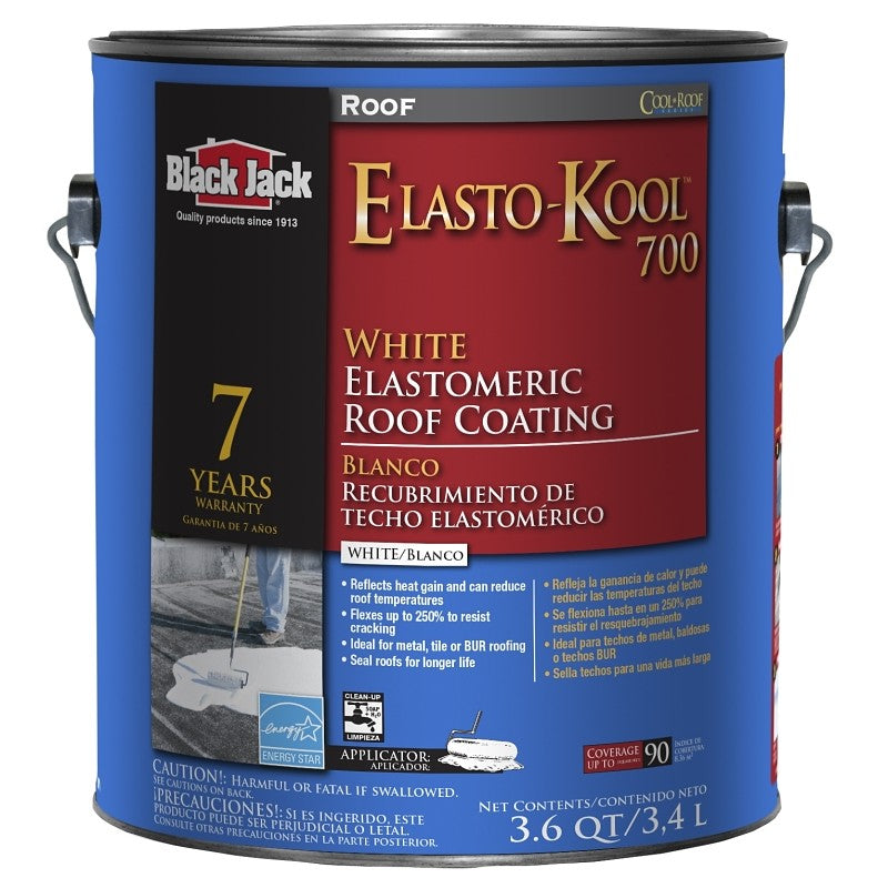Gardner SK-7701 Elastomeric Roof Coating, White, 3.4 L Pail, Liquid (Pack of 4)