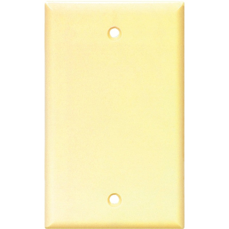 Eaton Cooper Wiring 2129 2129V-BOX Wallplate, 4-1/2 in L, 2-3/4 in W, 0.08 in Thick, 1 -Gang, Thermoset, Ivory (Pack of 25)