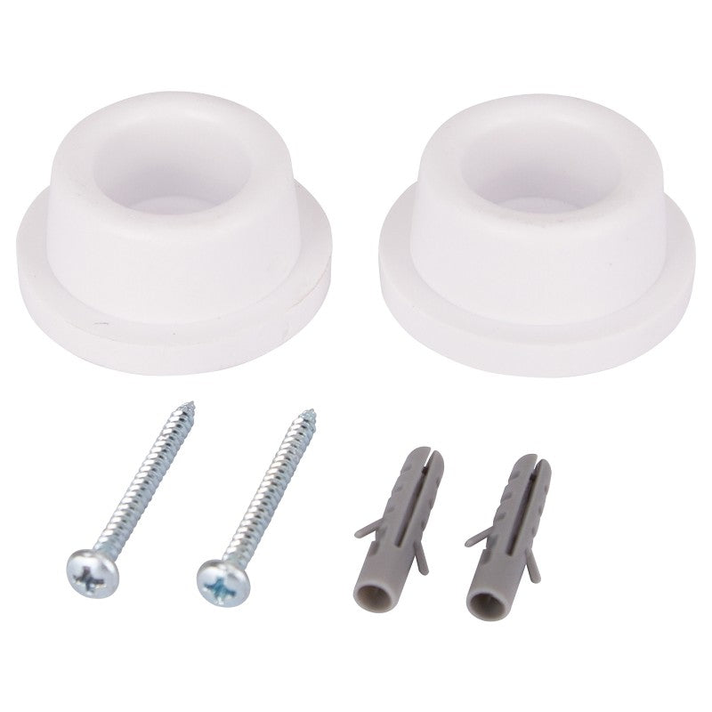 ProSource 20276PHB-PS Door Stop, 1-3/4 in Dia Base, 1-25/32 in Dia Base x 15/16 in H Projection, Rubber