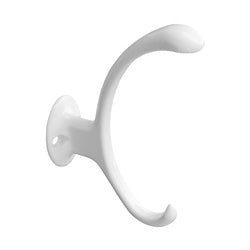 Decorative Curve Heavy Duty Coat And Hat Hook White