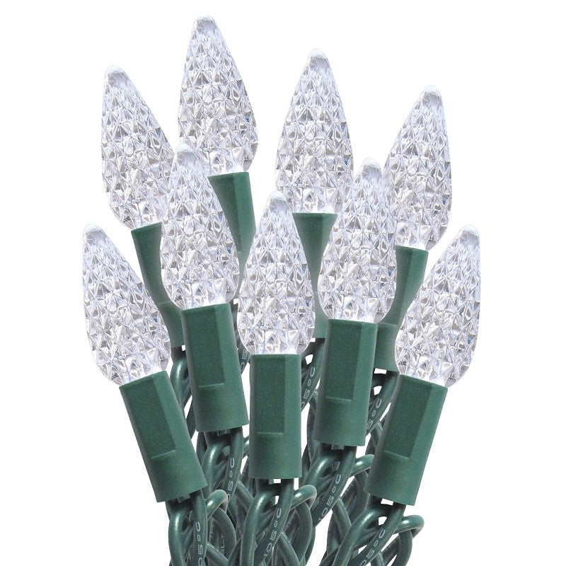 Sylvania 29581 Light Cord, 100-Lamp, C6, Cool White, 20,000 hrs Average Life, 51.3 ft L