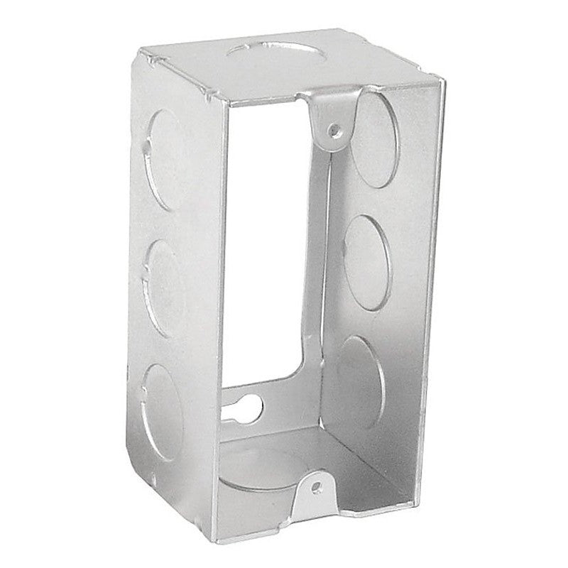 Southwire G19281-E-UPC Handy Utility Extension Ring, 4 in L, 2 in W, 1-Gang, 8-Knockout, Steel, Silver, Galvanized