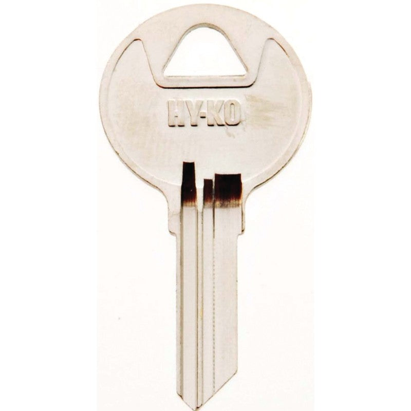 Hy-Ko 11010RO4 Key Blank, Brass, Nickel, For: National Cabinet Locks, RO4 Key Number (Pack of 10)