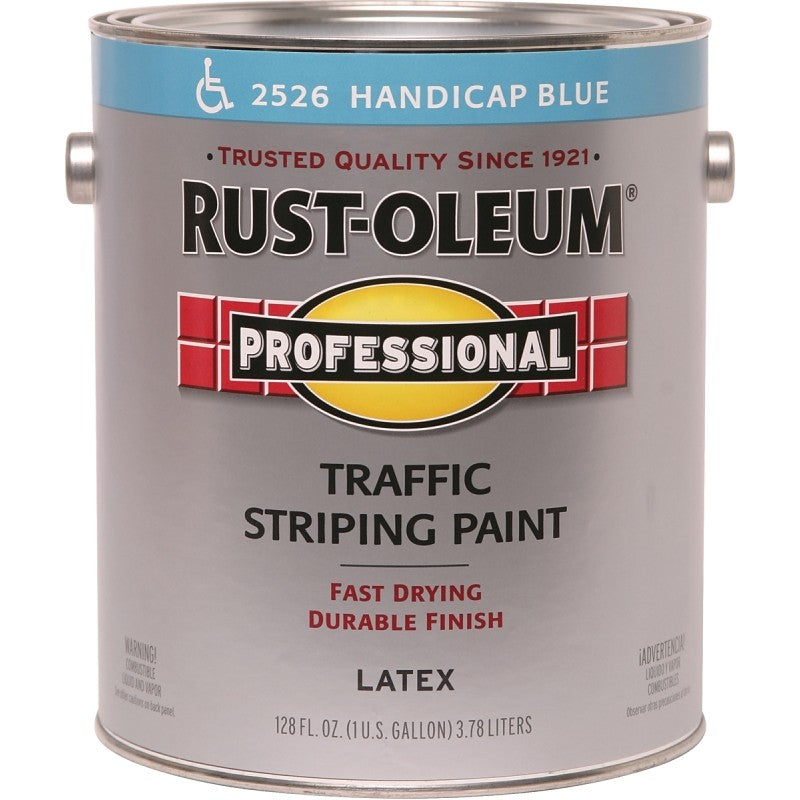 Rust-Oleum 2526402 Inverted Marking Spray Paint, Flat, Handicap Blue, 1 gal Pail (Pack of 2)