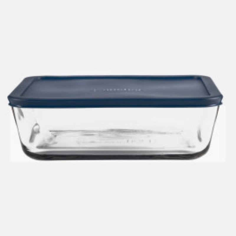 Anchor Hocking 85914L20 Food Storage Container, 11 Cup Capacity, Glass, Clear, 9.8 in W, 3.2 in H