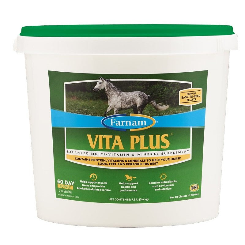 Farnam Vita Plus 100539417 Multi-Vitamin and Mineral Supplement, Balanced, Pellet