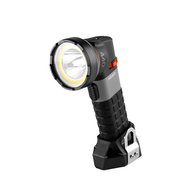Nebo Luxtreme NEB-SPT-1004 Spotlight with Integrated COB, LED Lamp, 500 Lumens, Aluminum/Rubber Fixture