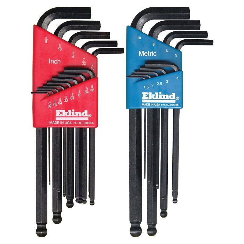 Eklind 13222 Hex Key Combo Set, 22-Piece, Steel