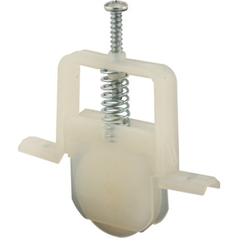 Prime-Line B 691 Adjustable Roller Assembly, 1 in Dia Roller, 1/4 in W Roller, Polyethylene Roller, Concave Roller