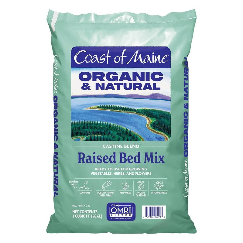 Coast of Maine 1CBCRB2 Organic Castine Blend, Dark Brown, Earthy, 2 cu-ft Bag