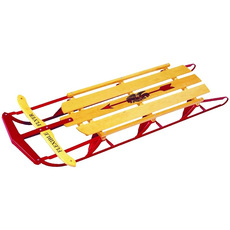 Paricon 1060 Flyer Snow Sled, Flexible, 5-Years Old, Steel, Red (Pack of 2)