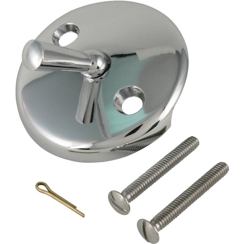 Plumb Pak PP826-1 Tub Face Plate, Chrome, For: Bath Drains, Includes: Screws