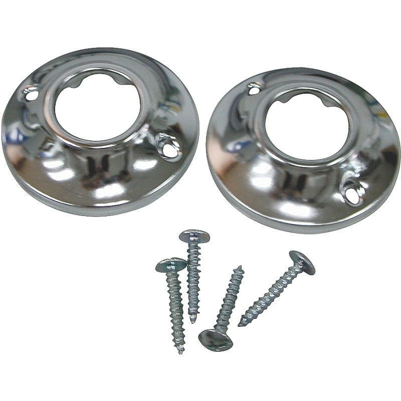 ProSource PMB-003 Shower Rod Flange, Steel, For: 1 in OD Shower Rod