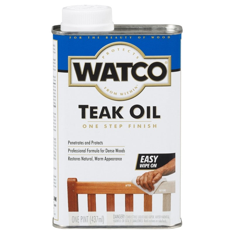 Watco 206347 Teak Oil, Liquid, 1 pt (Pack of 6)