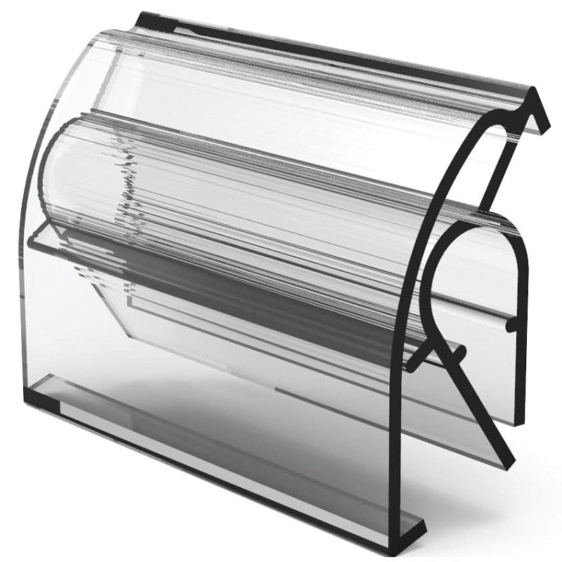 Southern Imperial Data-Trax R16-250-2 Label Holder, Plastic, Clear (Pack of 100)