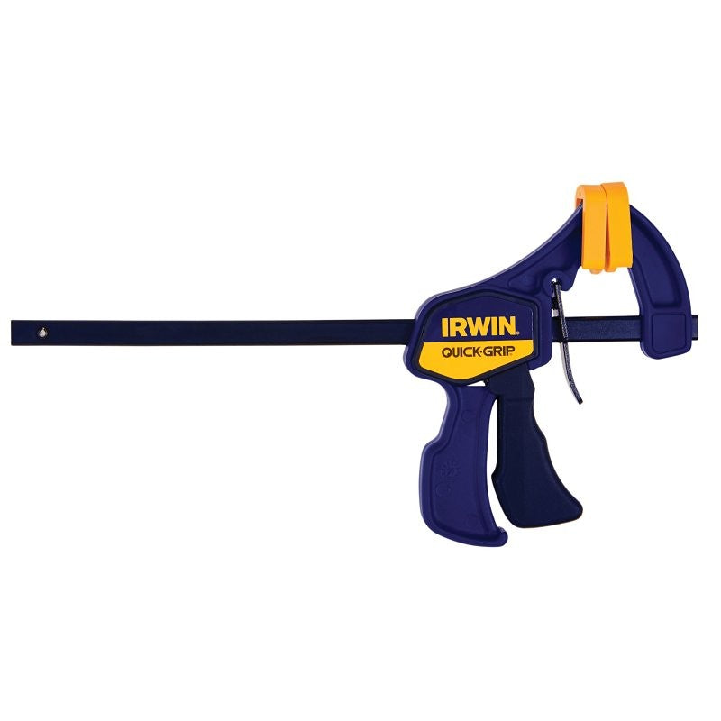 Irwin QUICK-GRIP 1964742 One-Handed Mini Bar Clamp, 150 lb, 6 in Max Opening Size, 2-7/16 in D Throat